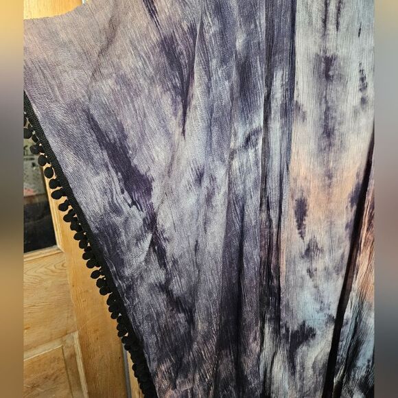 Natural Life Tie Dye Kimono - Boho Open Front Duster - Picture 2 of 5